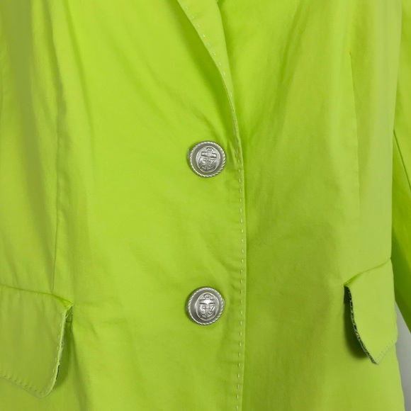 {Marc Aurel} Green Unique Nautical & Floral Jacket - Picture 3 of 8